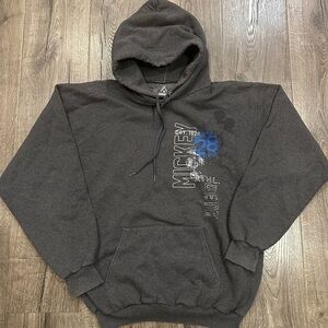 Walt Disney World Disneyland Resort Hoodie Adult Gray Mickey Mouse Athl Dept M